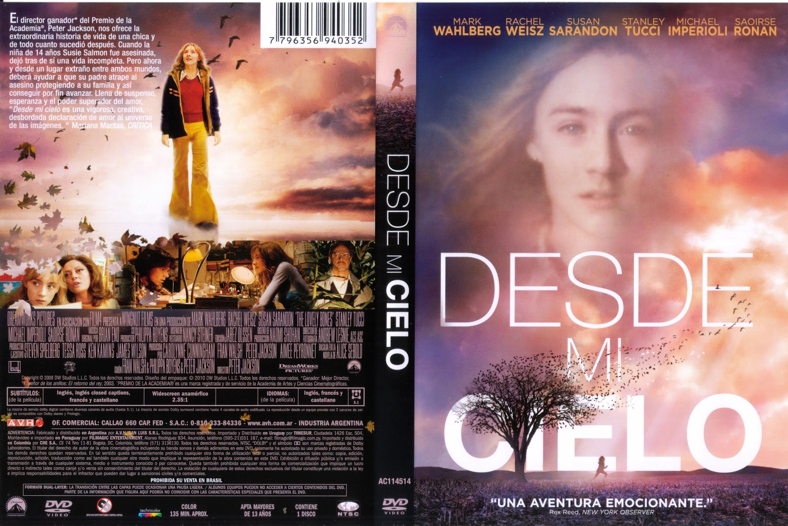 PELICULAS DVD FULL: DESDE MI CIELO - (The Lovely Bones)